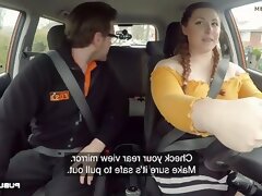 Fat student gave in car to driving